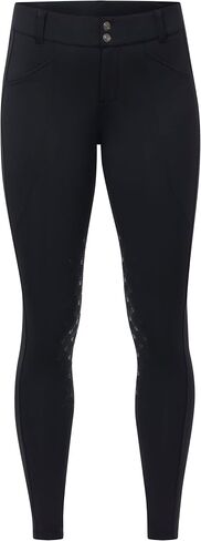 Kerrits Free Motion Coolcore Knee Patch Riding Breech - المؤخرة الحديثة القابلة للتمدد، توفر الضغط وجيوب خلفية لطيفة in Kuwait