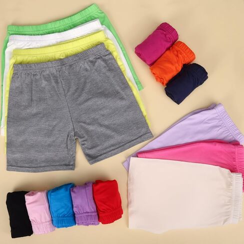 HOLLHOFF 15 Pack Girls Dance Shorts, Bike Shorts for Toddlers, Biker Cartwheel Under Dress Multicolor Girls Clothes in Saudi Arabia