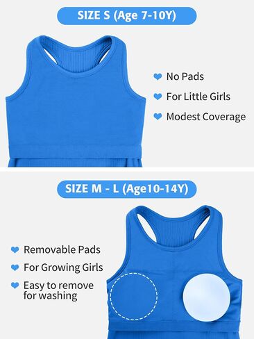 ATTRACO Ribflex Girls Ribbed Tank Top Sleeveless Athletic Racerback Tops for Kids Dance Gymnastics Casual 7-14 Years in Kuwait