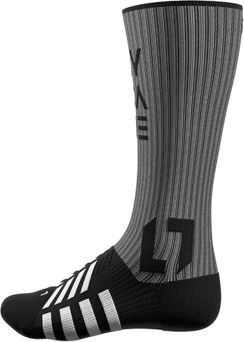 A-Shield Cut-Resistant Hockey Socks, Seamless Toe, Lace Bite & A5 Protection, Moisture-Wicking, Grey/Black in Saudi Arabia