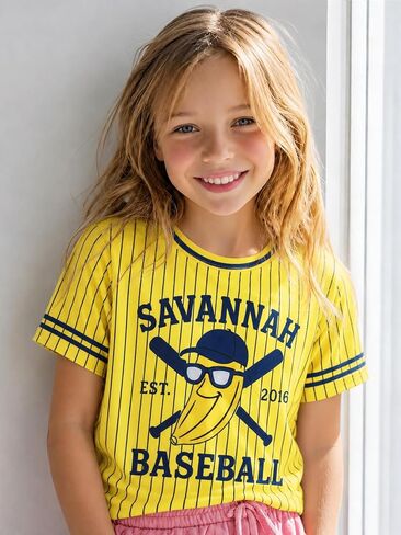 Kids Baseball Shirt Toddler Boy Girl Baseball T-Shirt Baseball Sport Team Fan Tops Cute Short Sleeve Clothes in Kuwait