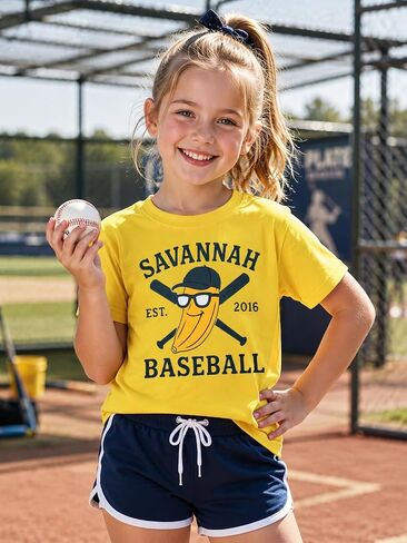 Kids Baseball Shirt Toddler Boy Girl Baseball T-Shirt Baseball Sport Team Fan Tops Cute Short Sleeve Clothes in Kuwait