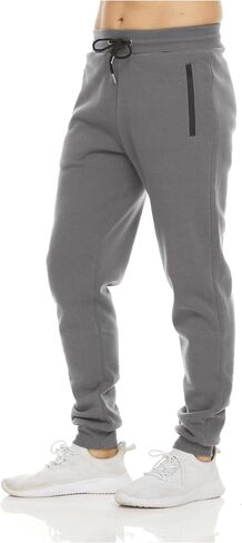 PURE CHAMP Mens Sweatpants 3 Pack Fleece Active Athletic Workout Jogger Sweatpants for Men with Zipper Pocket Size S-3XL in Saudi Arabia