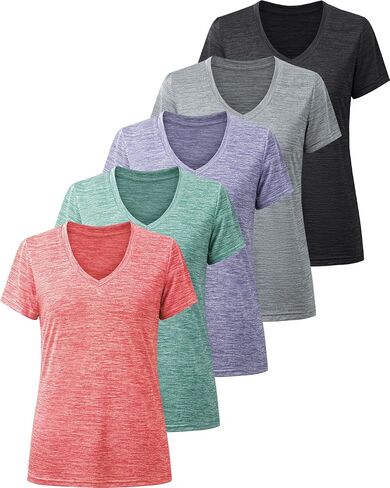 BALENNZ Workout Shirts for Women, Moisture Wicking Quick Dry Active Athletic Women's Gym Performance T Shirts in Kuwait