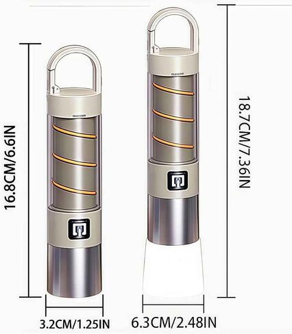 Rechargeable Flashlight,USB C High Lumens Zoomable Small LED Flashlight 4 Modes Plastic Lantern Torch with Side Light Carabineer Clip Portable Flash Lights for Camping Emergency Cycling in Saudi Arabia