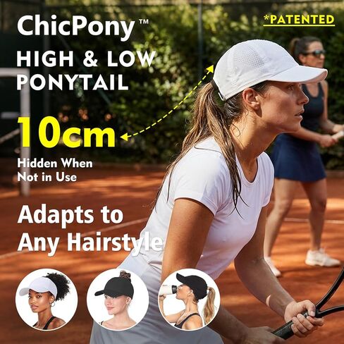 قبعة بيسبول TOP-EX ChicPony™ Cooling UV 50 عالية ذيل حصان للنساء - قابلة للتنفس لممارسة رياضة الجولف in Kuwait