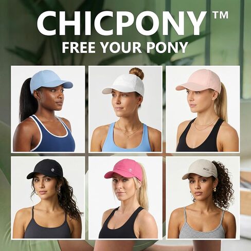 قبعة بيسبول TOP-EX ChicPony™ Cooling UV 50 عالية ذيل حصان للنساء - قابلة للتنفس لممارسة رياضة الجولف in Kuwait