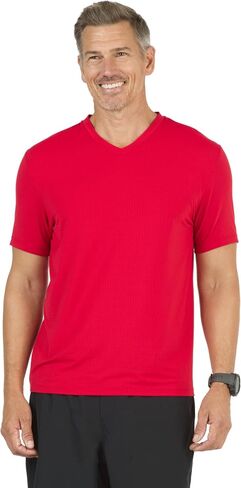 IBKUL Athleisure Wear واقي من الشمس بعامل حماية من أشعة الشمس 50+ Icefil Cooling-Solid بأكمام قصيرة على شكل حرف V-89199 in Kuwait