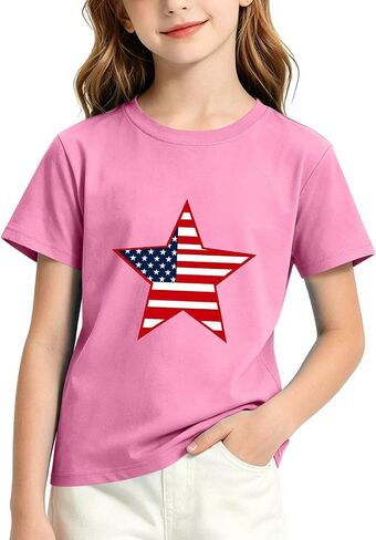 250Th Anniversary USA Shirt Kids Independence Day Girls 4Th of July Outfit USA Flag American Pride Patriotic Tees in Kuwait