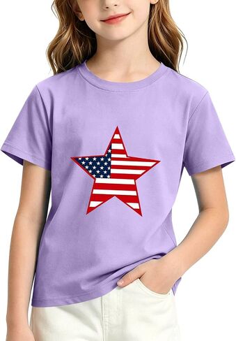 250Th Anniversary USA Shirt Kids Independence Day Girls 4Th of July Outfit USA Flag American Pride Patriotic Tees in Kuwait