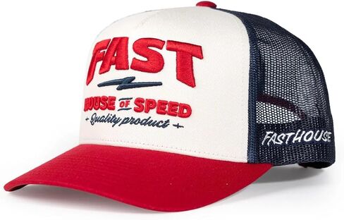 قبعة FASTHOUSE House of Speed ​​(أبيض فاتح/أحمر، مقاس واحد) in Kuwait
