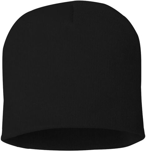 Sportsman 8" Knit Beanie One Size Black in Kuwait