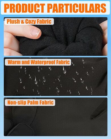 CYCYHEAT Kids Heated Gloves - Boys and Girls Waterproof Ski Heating Gloves Upgraded 5000mAh Battery Pack in Kuwait
