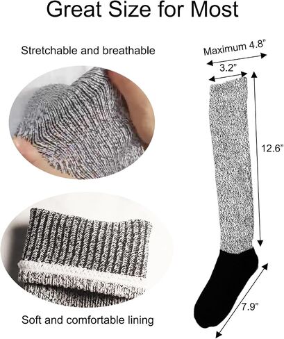 Cut Resistant Hockey Socks for Youth | Level 5 Cut Protection | Anti-Cut, Abrasion Resistant for Leg Protection in Saudi Arabia