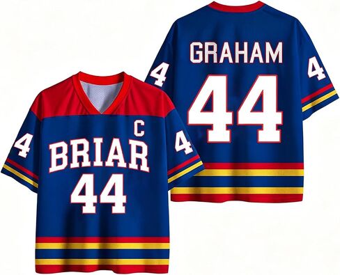 Off Campus Short Sleeve Hockey Jersey Shirts Graham 44 & Logan 22 & Tucker 46 & Di Laurentis 66 Off Campus Merch in Saudi Arabia