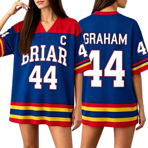 Off Campus Short Sleeve Hockey Jersey Shirts Graham 44 & Logan 22 & Tucker 46 & Di Laurentis 66 Off Campus Merch in Saudi Arabia