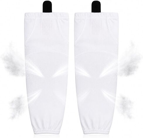 Solid Color Ice Hockey Socks, High-Density Mesh, Breathable and Lightweight for Youth, Junior & Adult Practice in Saudi Arabia