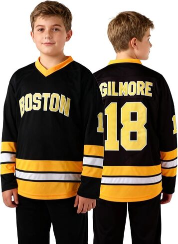 Youth Happy Gilmore #18 Adam Sandler 1996 Movie Stitched Ice Hockey Jersey for Kids in Saudi Arabia