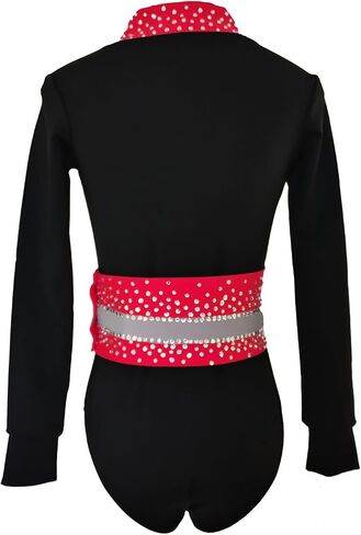 Boys' Black Performance Figure Skating Costume Men's Performance Clothing for Skaters in Kuwait