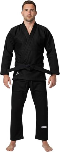 Scorpion Essential 1.0 للرجال BJJ Gi - كيمونو جيو جيتسو البرازيلي معتمد من IBJJF - قماش منكمش مسبقًا وحزام أبيض مجاني in Kuwait