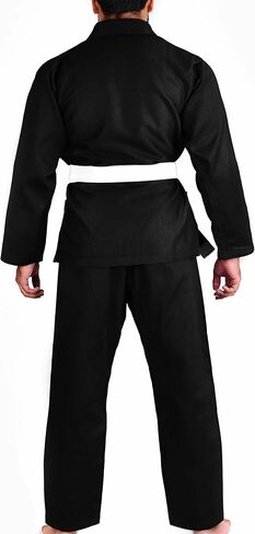 Scorpion Essential 1.0 للرجال BJJ Gi - كيمونو جيو جيتسو البرازيلي معتمد من IBJJF - قماش منكمش مسبقًا وحزام أبيض مجاني in Kuwait
