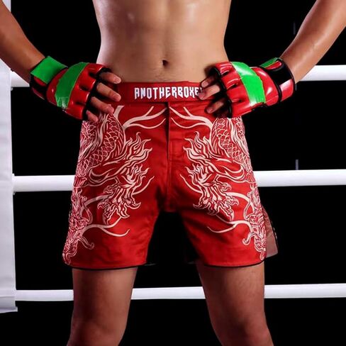 MMA Muay Thai Shorts BJJ Boxing Cross Training Fight Shorts with Drawstring for Adults and Children in Kuwait