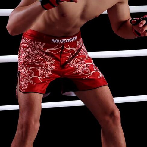 MMA Muay Thai Shorts BJJ Boxing Cross Training Fight Shorts with Drawstring for Adults and Children in Kuwait