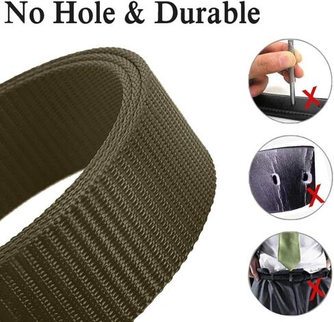 Nylon Military Style Belt, TSA Safe Plastic Buckle Web Belt for Outdoor Use in Kuwait