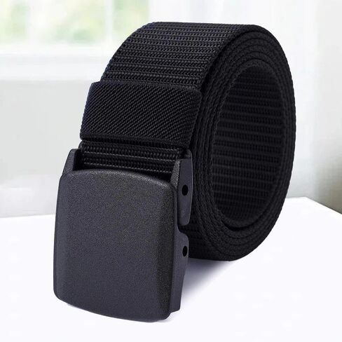 Nylon Military Style Belt, TSA Safe Plastic Buckle Web Belt for Outdoor Use in Kuwait
