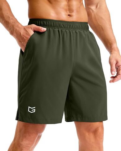 G Gradual Men's Athletic Running Shorts with Pockets Lightweight Quick Dry 5"/ 7"/ 9" Basketball Workout Gym Shorts for Men in Kuwait