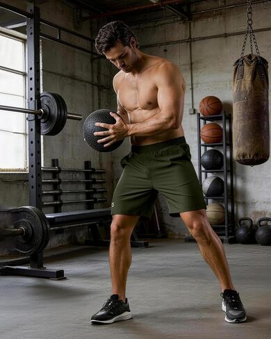 G Gradual Men's Athletic Running Shorts with Pockets Lightweight Quick Dry 5"/ 7"/ 9" Basketball Workout Gym Shorts for Men in Kuwait