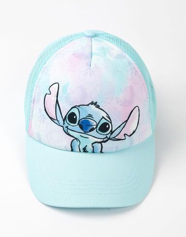 Disney Quick List Lilo & Stitch Girls Blue Adjustable Curved Peak Cap - One Size in Kuwait