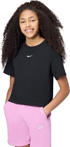 Nike Girls' Sportswear Essential Boxy T-Shirt in Kuwait