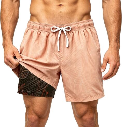 Men's Workout Running Shorts, 2 in 1 Quick Dry Lightweight Athletic Shorts with Pockets for Basketball Fitness Gym in Kuwait