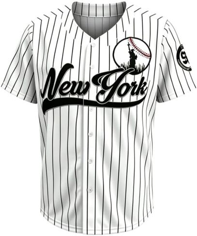 Men's New York 99 Baseball Jerseys Shirts Hip Hop Button Down for Party Xmas in Saudi Arabia