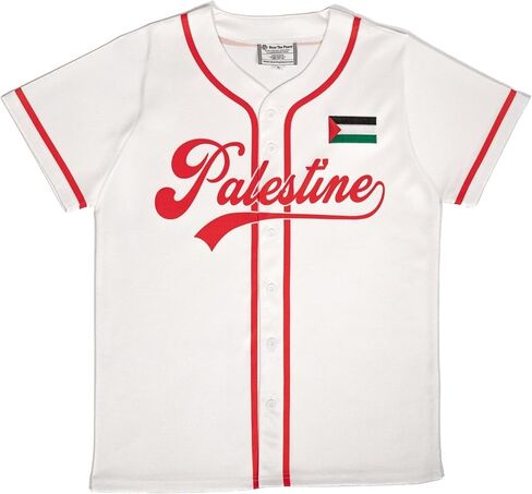 Wear The Peace Clothing Palestine Baseball Home Jersey in Saudi Arabia