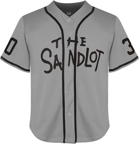 Youth The Sandlot Jersey Boys 30 Benny The Jet Rodriguez Movie Baseball Jersey for Girl,Kids Sports Uniform in Kuwait