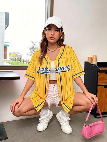 Baseball Jersey Women Baseball Shirt Game Day Shirts Baseball Player Graphic Tee Ball Mom Button up Short Sleeve Tops in Kuwait