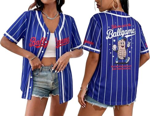 Baseball Jersey Women Baseball Shirt Game Day Shirts Baseball Player Graphic Tee Ball Mom Button up Short Sleeve Tops in Kuwait