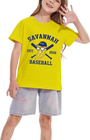 Kids Toddler Funny Banana Baseball Graphic T-Shirt Boys Girls Baseball Team Fan Outfit Game Day Tee Tops Ages 12M-14T in Saudi Arabia