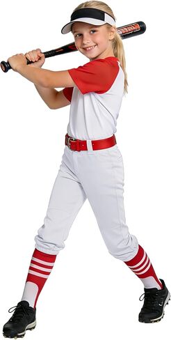 MIVEI 2T - 16Y Girls' Softball Pants - Youth Boys Toddler Baseball Pants Kids Tball Fastpitch Pants with Pocket Belt Loop in Kuwait