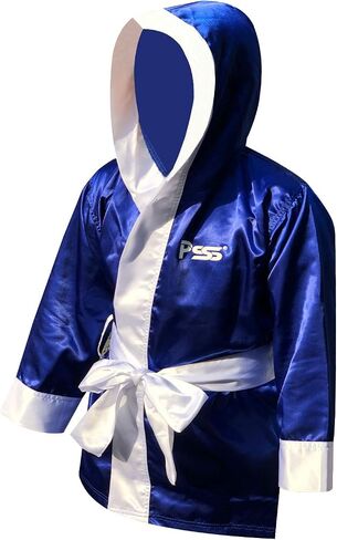 PSS New Ultimate Long Sleeve Boxing Robe Uniform Kick Boxing Mixed Martial Art UFC Sports Muay Thai Training Robe 910 (910 Blue, 13-14 Year) in Saudi Arabia