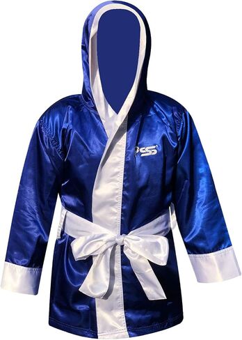 PSS New Ultimate Long Sleeve Boxing Robe Uniform Kick Boxing Mixed Martial Art UFC Sports Muay Thai Training Robe 910 (910 Blue, 13-14 Year) in Saudi Arabia