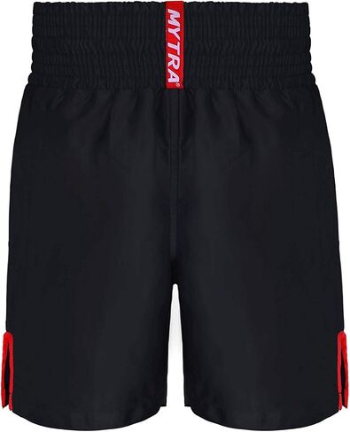 Mytra Fusion Kids Boxing Shotrs Trunks for Boxing MMA Muay Thai Fitness Gym Workout Training (Black, XXXS) in Saudi Arabia