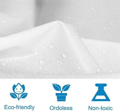 RYNCO White Clear Rain Poncho, Unisex, Portable Reusable Clear Ponchos with Hood, Raincoat for Adults with Elastic Cuff Sleeves in Saudi Arabia