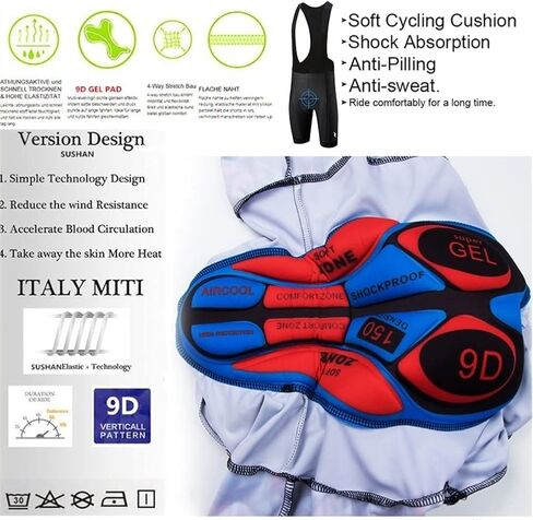 CYTSH Cycling Suit Team Triathlon Suit Womens Jersey Cycling Skinsuit Summer Bicycle Set Long Sleeve Bodysuit GEL Pad Pockets (Color : 5, Size : XXL) in Saudi Arabia