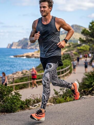 Fourluoo 3 Pairs Tattoo Leg Sleeves UV Sun Protection for Cycling Ice Silk Unisex Leg Nonslip Ideal for Summer Outdoor Sports in Kuwait