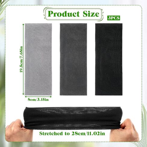 3 Pack Athletic Elastic Sweatbands Sports Headbands for Kids Breathable Sweat Wicking Headband Soft Moisture Hairband Soccer Headbands for Boys Girls Basketball Football Running Tennis in Kuwait