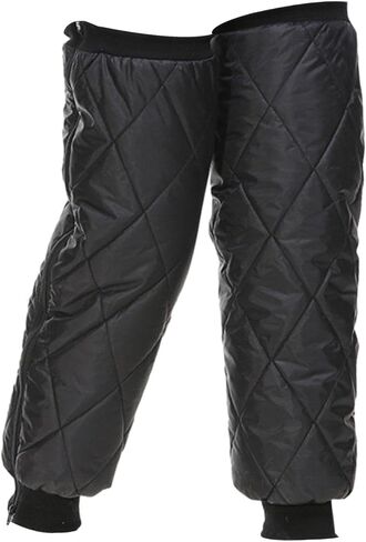 Leg Warmers Knee Pads 45cm (17.7in) for Snowboarding Biking, Windproof Gear Gaiter for Motorcycle Cycling, 1 Pair Polyester in Kuwait