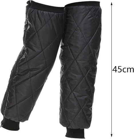 Leg Warmers 45cm (18 inch) for Snowboarding Biking Motorcycle - Windproof Knee Pads Gear Gaiter Long Sleeves Polyester in Kuwait